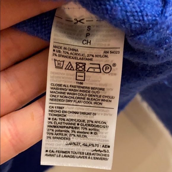 Old Navy Blue Slouchy Cardigan size sm - Picture 4 of 7